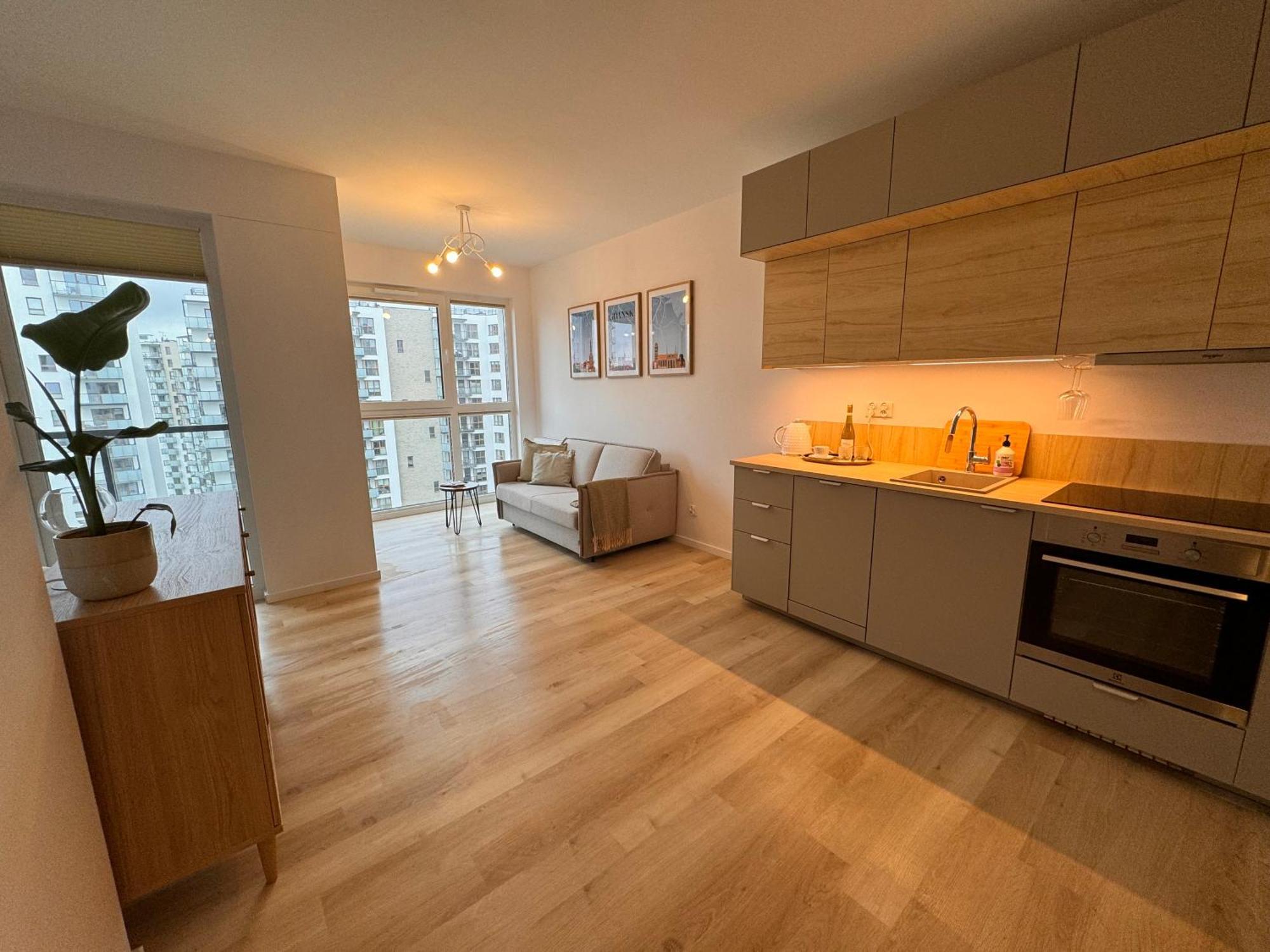 Amber Apartment On 14 Floor Gdańsk Buitenkant foto